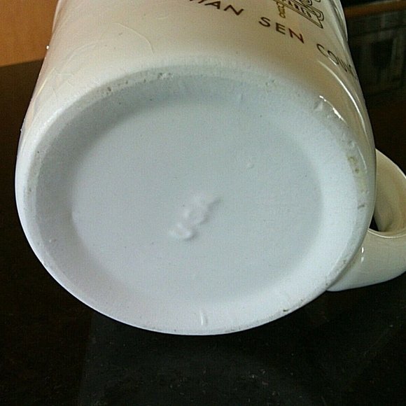 Vintage BSA Boy Scouts of America Coffee Mug Gold Trim Cup Put Han Sen Council - Picture 7 of 16